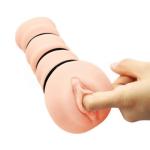Cốc thủ dâm nam Crazy Bull Realistic silicone trần, âm đạo giả cầm tay có kết cấu gân nổi bên trong, kèm 3 vòng điều chỉnh, lựa chọn cho người trưởng thành muốn tìm dụng cụ cá nhân nhỏ gọn và dễ vệ sinh sau khi dùng