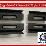 Bộ kẹp cơ khí rãnh chữ V tiêu chuẩn 275, bộ 4 chi tiết khoảng cách tâm 17mm, phụ kiện gá lắp dành cho xưởng cơ khí, bàn thao tác, bảo dưỡng thiết bị và công việc định vị chi tiết