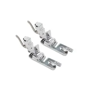 Chân vịt máy may 2 kim mí 1/8 x 1/4 ngược phải, chân vịt công nghiệp chuyên dụng, linh kiện máy may 2 kim, phụ tùng dẫn hướng vải, hỗ trợ kiểm soát đường mí, dùng thay thế linh kiện tương thích