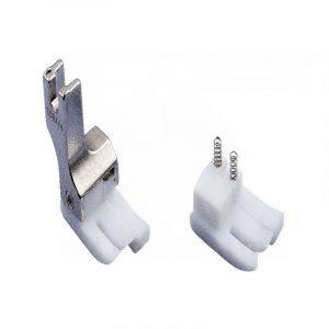 Chân vịt mí phải TCR 1/16 bằng nhựa, chân vịt bù phải 2 ly cho máy may công nghiệp 1 kim, hỗ trợ giữ mép vải theo cữ khi may đường thẳng, may mí và hoàn thiện chi tiết hàng may mặc