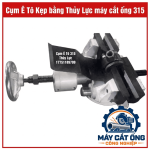 Ê Tô Thủy Lực Máy Cắt Ống 315, Cụm Kẹp Giữ Phôi Cho Máy Cắt Ống Kim Loại, Phụ Tùng Cơ Khí Công Nghiệp Dùng Khi Thay Thế Cơ Cấu Kẹp Cũ, Hỗ Trợ Cố Định Phôi Trong Quá Trình Cắt, Phù Hợp Khi Đã Xác Nhận Đúng Mẫu Máy
