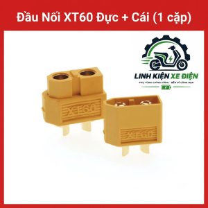 Đầu Nối  XT60  Đực + Cái (1 cặp), Jack XT60 Female Cho Pin Và Bộ Điều Khiển, Đầu Nối Điện DC 2 Pin, Dùng Cho Drone, Máy Bay Mô Hình, Xe RC, Robot, Pin Lithium, ESC, Hệ Thống Nguồn DC, Kết Nối Hàn Dây, Kết Nối Nguồn DC Công Suất Cao