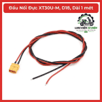 Đầu Nối Đực XT30U-M D18 Dài 1 Mét, Jack Nguồn AMASS XT30U 2 Pin 18AWG, Dây Silicone, Đầu Cắm Male Cho Pin LiPo, ESC, Drone FPV, Xe RC, Máy Bay Mô Hình, Robot, Bộ Điều Khiển Và Mạch Điện