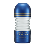 Cốc thủ dâm nam TENGA Premium Rolling Head CUP, thiết kế đầu lăn hỗ trợ thay đổi cảm giác khi thao tác, có lỗ khí điều chỉnh lực hút, tích hợp gel bôi trơn, không sử dụng động cơ rung hoặc pin, dành cho người trưởng thành
