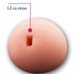 Đồ chơi tình dục nam ngực giả kèm âm đạo giả, thiết kế hai trong một mô phỏng vòng ngực và cấu trúc bên trong có gân, màu da, kích thước tham khảo 8 x 8 cm, trọng lượng khoảng 232 g, dành cho nam giới trưởng thành
